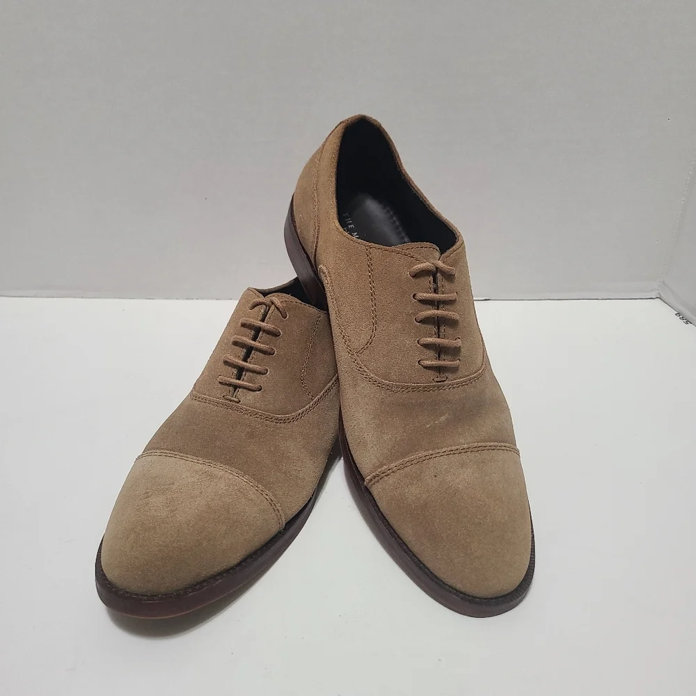Bloomingdale's The Men's Store Lace Up Cap‎ Toe Dress Shoe 100% Exclusive Size 8